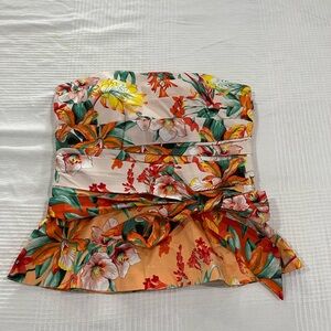 White House Black Market colorful tube top